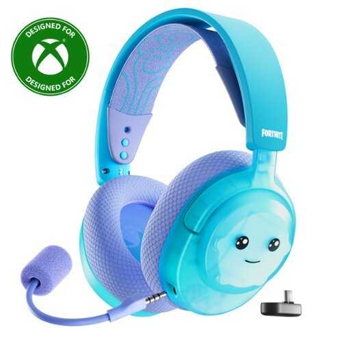 Rent to own SteelSeries - Arctis Nova 3X Wireless Over-the-Ear Gaming Headset with 2.4Ghz/Bluetooth for PC, PS5/PS4, XBOX One/Series X/S, & Switch - Fortnite Sprite Edition Blue