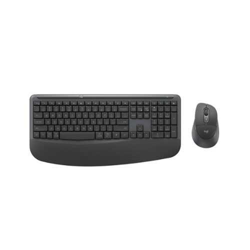 Rent to own Logitech - Signature Comfort Plus Combo MK880 Wireless Keyboard and Mouse for Business - Wireless - Black