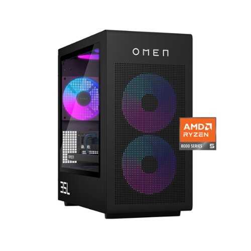 Rent to own HP OMEN - 35L Gaming Desktop - AMD Ryzen 5 8400F - 16GB Memory - NVIDIA GeForce RTX 5060 - 1TB SSD - Shadow Black