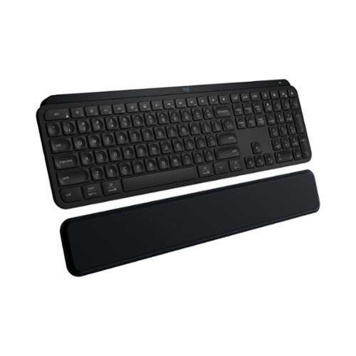Rent to own Logitech - MX Keys S Wireless Keyboard with Palm Rest, Fluid Precise Quiet Typing, Programmable Keys and Bluetooth - Black