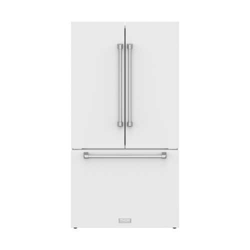 Rent to own 36 in. Wide Gordon Ramsay Series by Thor Kitchen 20.3 Cu. Ft. Counter Depth Refrigerator - Matte White