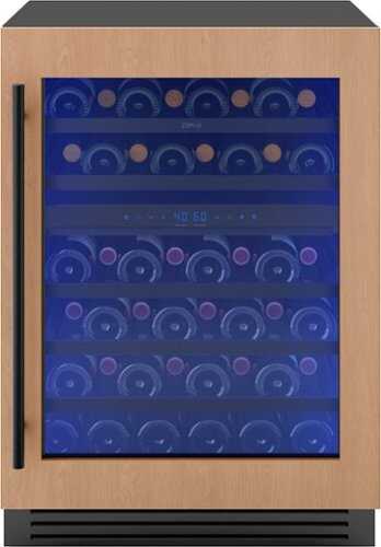 Rent to own Zephyr - Presrv 24 in. 45-Bottle Dual Zone Panel-Ready Wine Cooler - Panel Ready + Glass