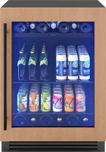 Rent to own Zephyr - Presrv 24 in. 7-Bottle and 108-Can Single Zone Panel-Ready Beverage Cooler - Panel Ready + Glass