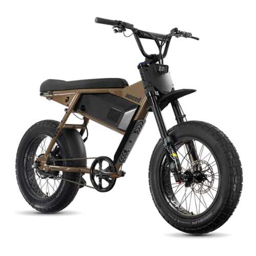 Rent to own Juiced Bikes - Scrambler Hardtail eBike (Max 60mi/28mph) + Headplate/Handlebar Bag & Pad/Fenders/Sticker Pack - Mocha
