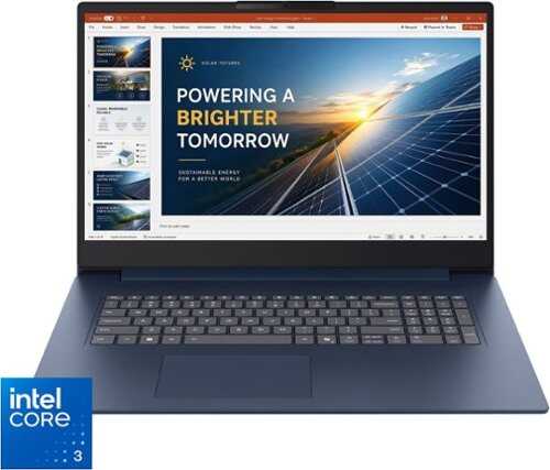Rent to own Lenovo - IdeaPad Slim 3i 17.3" 2k Laptop - Core 3 Processor 304 2026 - 8GB Memory - 128GB Storage - Cosmic Blue