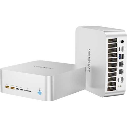 Rent to own GEEKOM - A9 Mega mini pc AMD Ryzen™ AI Max+ 388 processor, Radeon™ 8060S Graphics,64GB Quad-Channel RAM & Up to 2TB SSD - Silver