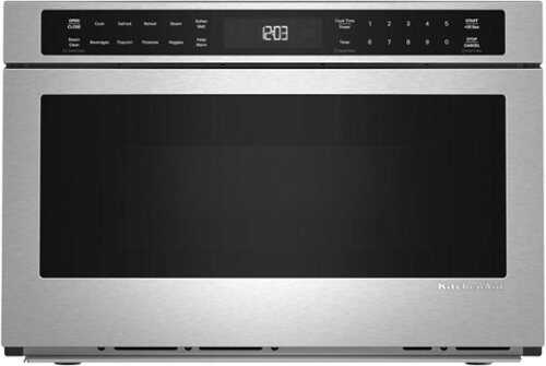 Rent to own KitchenAid - 24" Under-Counter Microwave Oven Drawer with Steam Cooking - PrintShield Stainless Finish