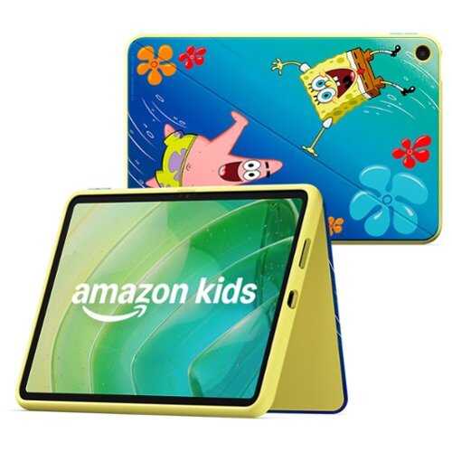 Rent to own Amazon - Kids Tablet 11 (all-new) ages 6+, 11" 2.5K display, 8GB, includes 1-year Kids+ subscription, parental controls - SpongeBob and Patrick
