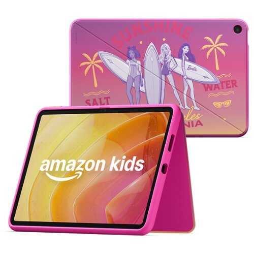 Rent to own Amazon - Kids Tablet 11 (all-new) ages 6+, 11" 2.5K display, 8GB, includes 1-year Kids+ subscription, parental controls - Sunshine Barbie