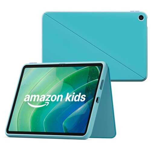 Rent to own Amazon - Kids Tablet 11 (all-new) ages 6+, 11" 2.5K display, 8GB, includes 1-year Kids+ subscription, parental controls - Aquatic