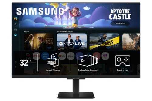 Rent to own Samsung - 32" M5 (M50F) FHD Smart Monitor with Built-in Speakers - Black