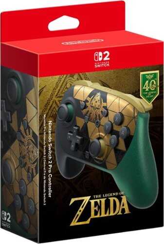 Rent to own Nintendo - Switch 2 Pro Controller – The Legend of Zelda – 40th Anniversary Edition - Multi