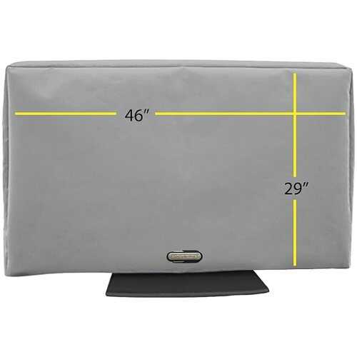 Rent to own Solaire - Outdoor TV Cover for Most Flat-Panel TVs Up to 52" - Gray