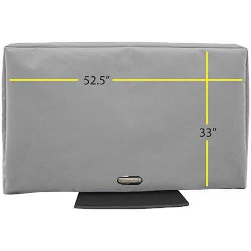 Rent to own Solaire - Outdoor TV Cover for Most Flat-Panel TVs Up to 60" - Gray