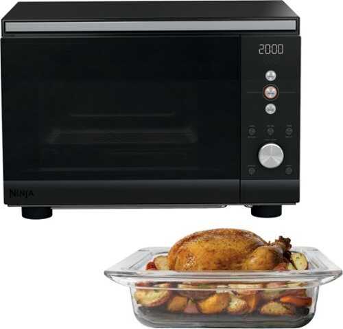Rent to own Ninja - Crispi Microwave and Air Fryer with FusionCrisp Technology - Black