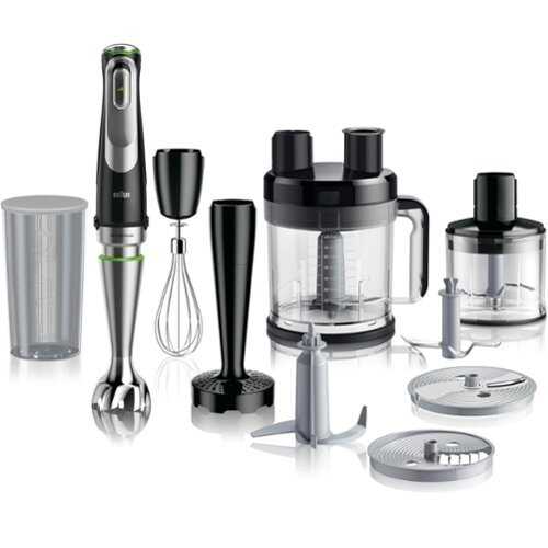 Rent to own Braun - MultiQuick 9 3-Speed Hand Blender with Electric Handheld Mixer, Food Processor & Food Chopper - Black