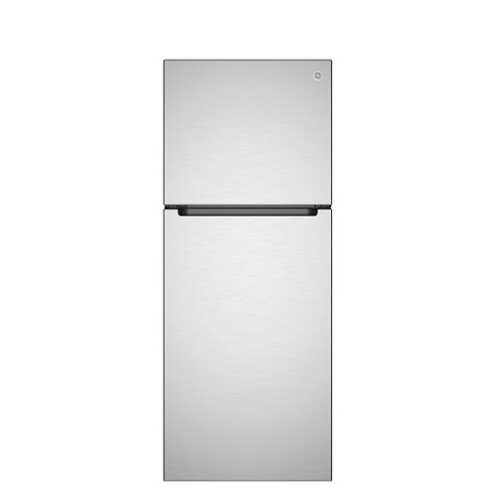 Rent to own GE - 24 in. Wide 11.9 Cu. Ft. Energy Star Top-Freezer Refrigerator - Stainless Steel