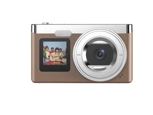 Rent to own Contixo - C5 Dual-Screen, Dual-Lens Point-and-Shoot, 16X Digital Zoom Digital Camera - Brown