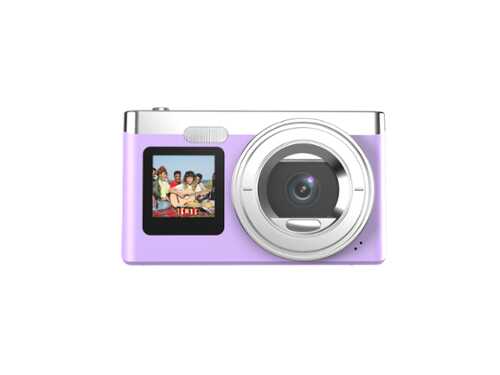 Rent to own Contixo - C5 Dual-Screen, Dual-Lens Point-and-Shoot, 16X Digital Zoom Digital Camera - Purple