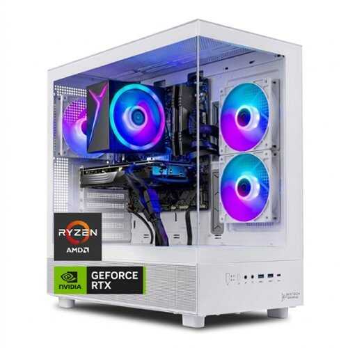 Rent to own Skytech Gaming - AZURE Gaming PC - AMD Ryzen 7 5700 (2024) - NVIDIA GeForce RTX 3050 (6GB) - 16GB DDR4 Memory - 500GB NVMe Storage - White
