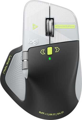 Rent to own Logitech - MX Master 4 Developer Edition, Ergonomic Wireless Mouse with Advanced Performance Haptic Feedback - Wireless - Yellow