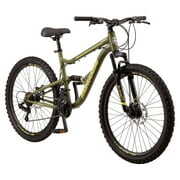 Rent to own Mongoose Bash Suspension Mountain Bike, 21 Speeds, 26 In. Wheels, Green