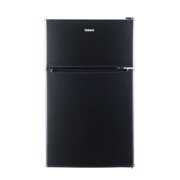 Rent to own Galanz 3.1 Cu ft Two Door Mini Fridge with Freezer Estar, Black