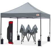 Rent to own ABCCANOPY 10' x 10' Gray Outdoor Commercial Instant Shelter Metal Patio Pop-Up Canopy