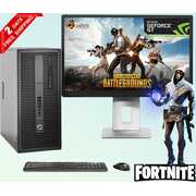 Rent to own Restored Gaming Computer HP G2 Desktop Tower PC Intel Core i5 6th Gen. Processor, 8GB DDR4 Ram, 2TB HDD, NVIDIA GeForce GT 1030 DDR5, New 24 inch LCD, Bto WiFi, Windows 10 Home (Refurbished)