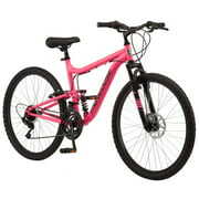 Rent to own Mongoose Major Mountain Bike, 26-inch wheels, 21 speeds, pink, womens style frame