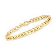 Rent to own Ross-Simons Italian 18kt Yellow Gold Curb-Link Bracelet