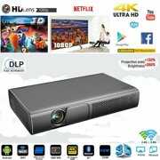 Rent to own 9000 Lumens 4K HD DLP Projector Wifi 3D 1080P Smart Home Theater Cinema HDMI USB