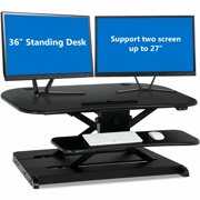 Rent to own Costway Electric Standing Desk Height Adjustable Tabletop Sit To Stand Riser Monitor New