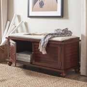 Rent to own Weston Home Georgia Entryway Storage Bench with Cushion, Multiple Colors