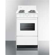 Rent to own Summit Appliance WEM110W 20 in. Electric Range with Oven Window, Interior Light & Lower Storage Compartment, White