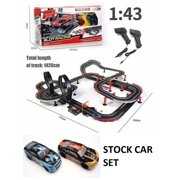Rent to own JJTOYS Nascar Style Stock Car Racing 1:43 Scale Huge Slot Car Track For One Or Two Players