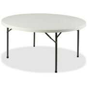 Rent to own Lorell Banquet Folding Table Round Top x 60" Table Top Diameter - 29.25" Height - Gray, Powder Coated