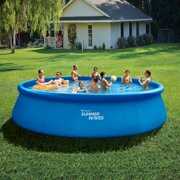 Rent To Own - Summer Waves 18 ft Quick Set Above Ground Pool, Round, Blue, Ages 6+, Unisex