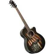 Rent to own Oscar Schmidt OG10CEFLAG-A-U 6-String American Flag Graphic Acoustic-Electric Guitar
