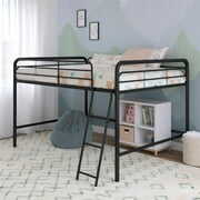 Rent to own DHP Jett Junior Full Metal Loft Bed, Black