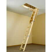 Rent to own Werner 22.5" W X 54" L X 8-10' H Ceiling Wood Attic Ladder Wu2210