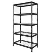 Rent to own WORKPRO 36" W x 18" D x 72" H 5-Shelf Freestanding Shelves, Storage Rack, Black