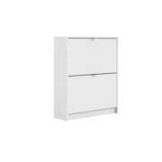 Rent to own Pemberly Row 2 Drawer Engineered Wood Shoe Cabinet in White