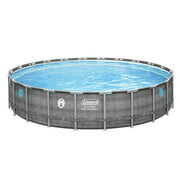 Rent to own Coleman 22'x52" Power Steel Frame Swim Vista II Round Swimming Pool Set