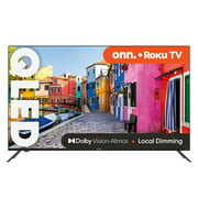 Rent to own onn. 50 QLED 4K UHD (2160p) Roku Smart TV with Dolby Atmos, Dolby Vision, Local Dimming, 120hz Effective Refresh Rate, and HDR (100071700)