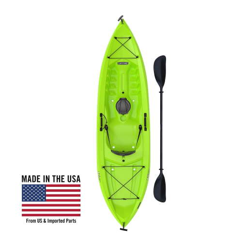 Rent To Own - Lifetime Tioga 100 Sit-On-Top Kayak (Paddle Included) – Lime Green