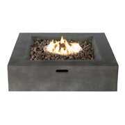 Rent to own Living Source International Propane/Natural Gas Fire Pit Table - Charcoal