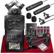 Rent to own Zoom ZOOM-ZH6AB-M-KIT4342-NFBA H6 6-Input & 6-Track Portable Handy Recorder with Single Mic Capsule, Black