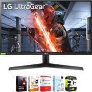 LG 27GN800-B 27 inch UltraGear QHD IPS 144Hz 16:9 G-SYNC HDR Monitor Bundle with 1 Year Extended Protection Plan and Elite Suite 18 Standard Editing Software Bundle