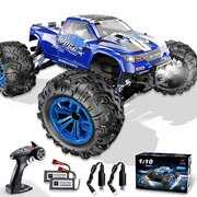 Rent to own Soyee RC Cars 1:10 Scale RTR 46km/h High Speed Remote Control Car All Terrain Hobby Grade 4WD Off-Road Waterproof Monster Truck Electric Toys for Kids and Adults -1600mAh Batteries x2